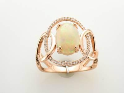14K R/G RING 0.15 DIA 2.21 OP |EW|