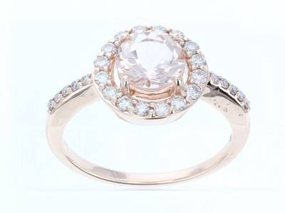 14K R/G RING 0.38 DIA 0.88 MG |E|