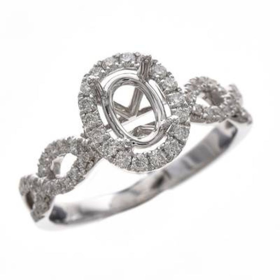 PLATINUM & 14K WHITE GOLD DIAMOND GREEN TOURMALINE