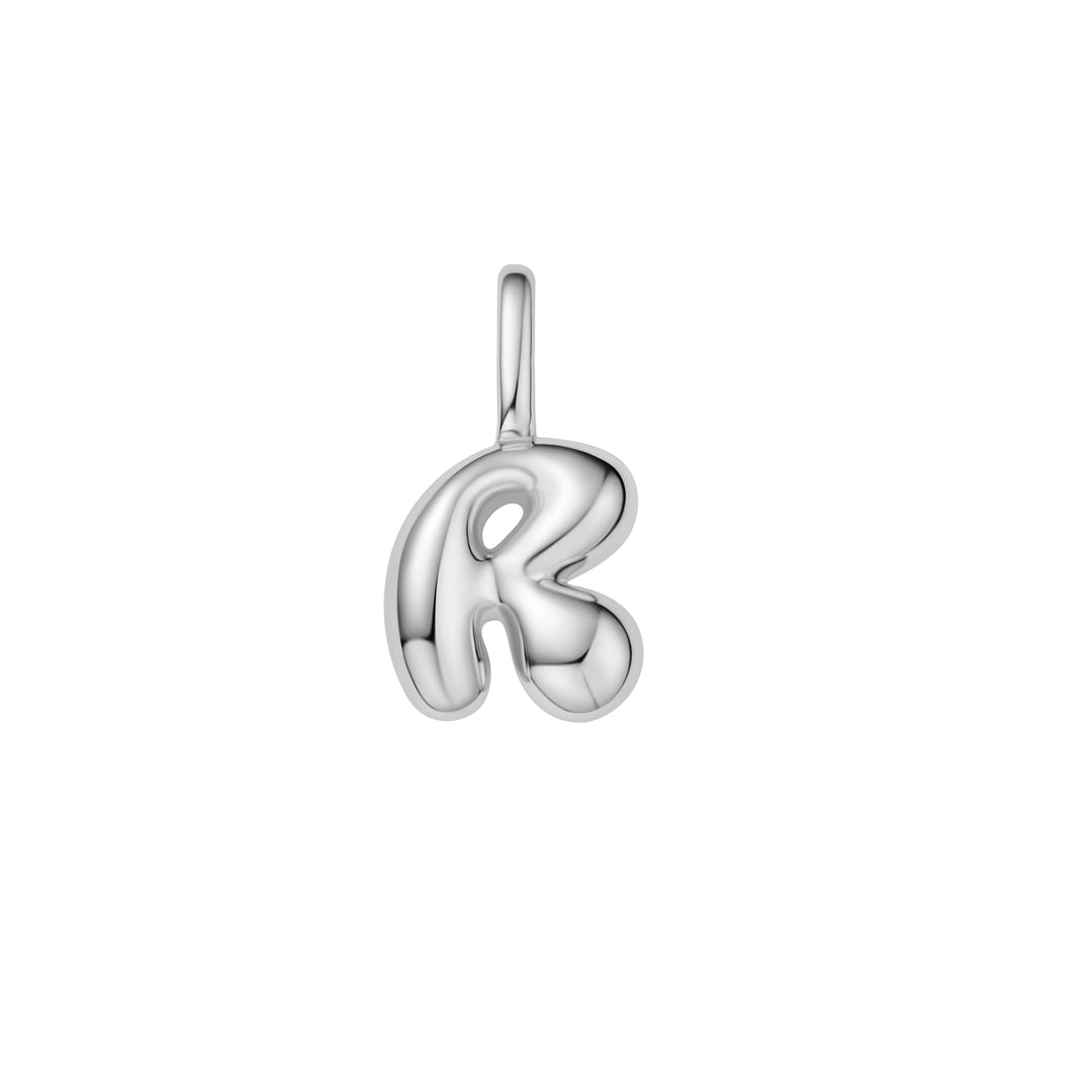 Silver R Letter Charm