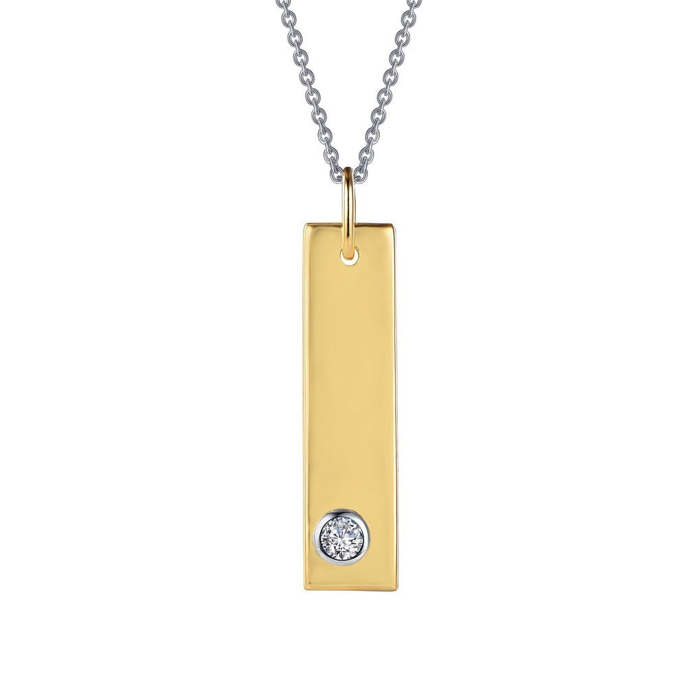 Vertical Bar Pendant Necklace