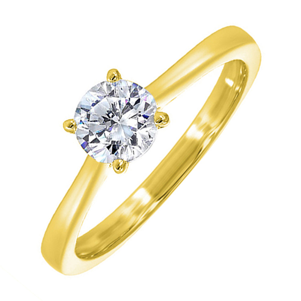 14Kt Yellow Gold Diamond 1Ctw Ring