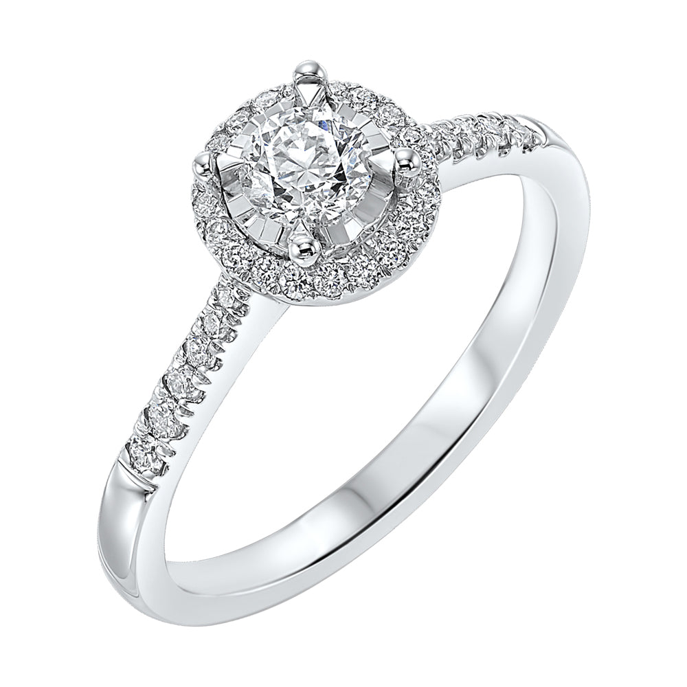 14Kt White Gold Diamond 1/2Ctw Ring