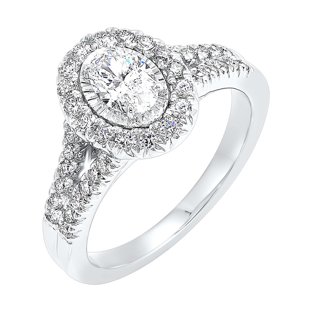 14Kt White Gold Diamond 1Ctw Ring