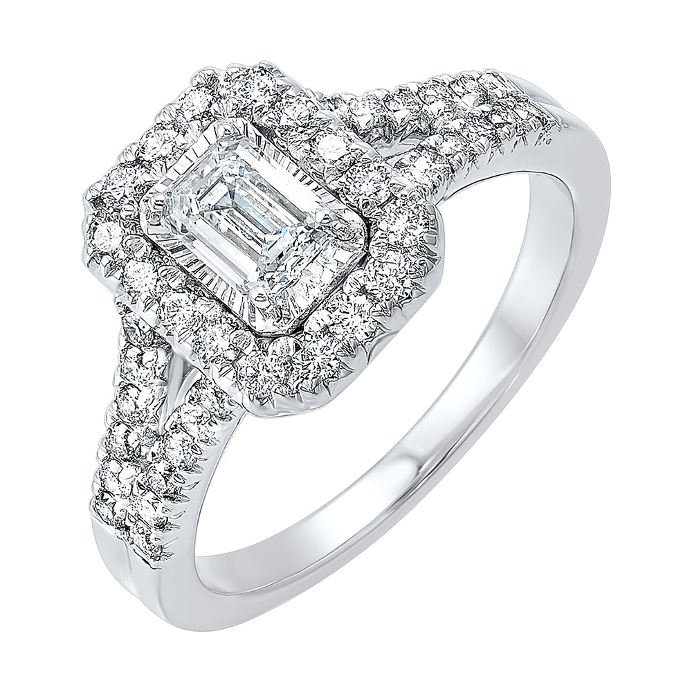 14Kt White Gold Diamond 1Ctw Ring