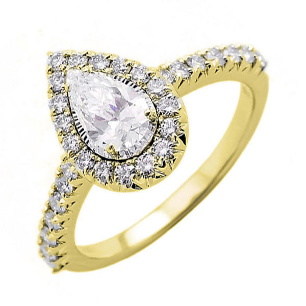 14Kt Yellow Gold Diamond 1Ctw Ring