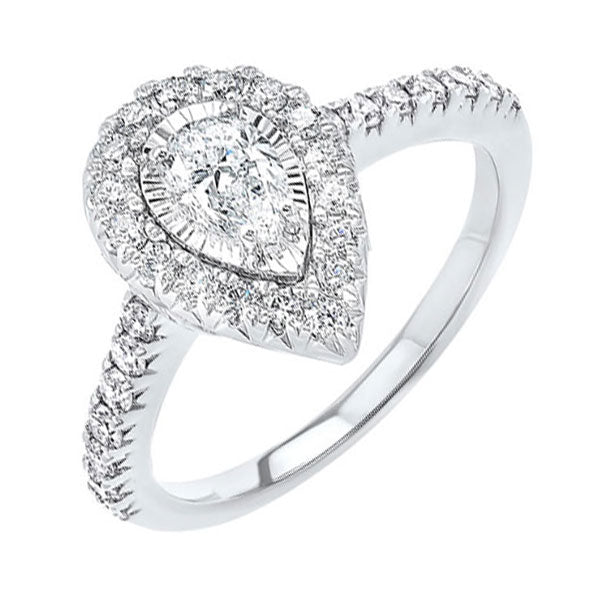 Silver White Diamond 1Ctw Ring