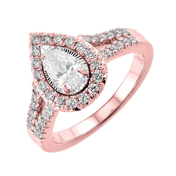 14Kt Rose Gold Diamond 1Ctw Ring