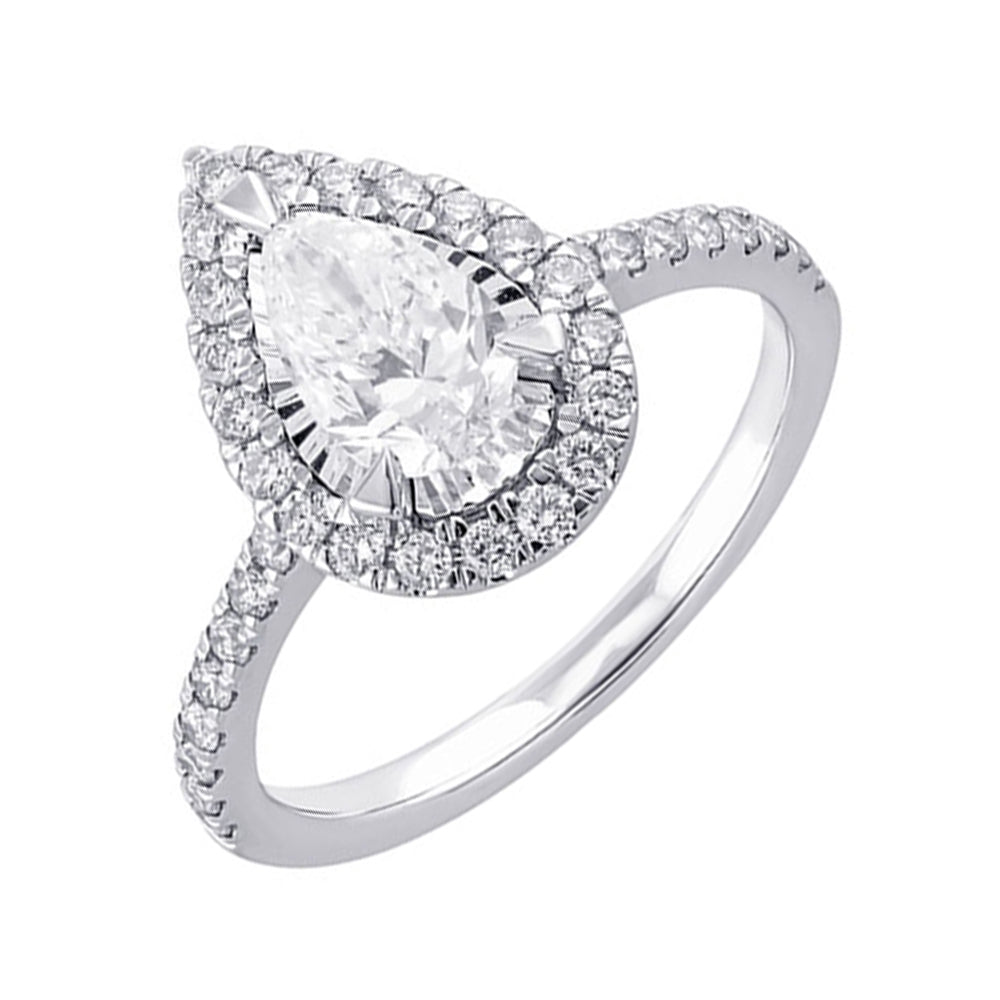 14Kt White Gold Diamond 1Ctw Ring