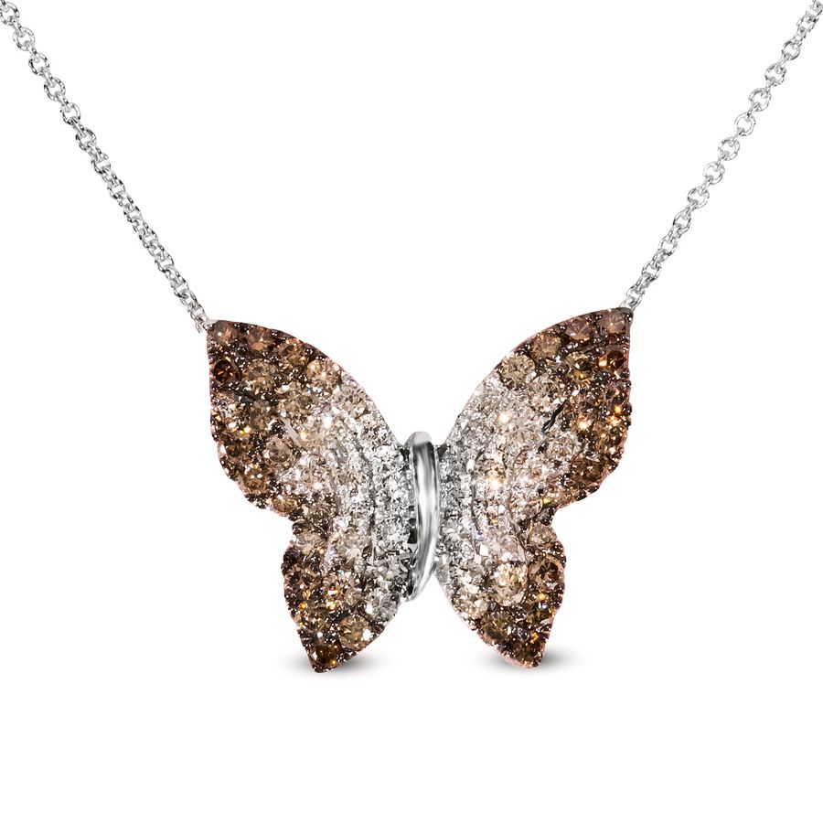 14K WHITE GOLD DIAMOND PENDANT