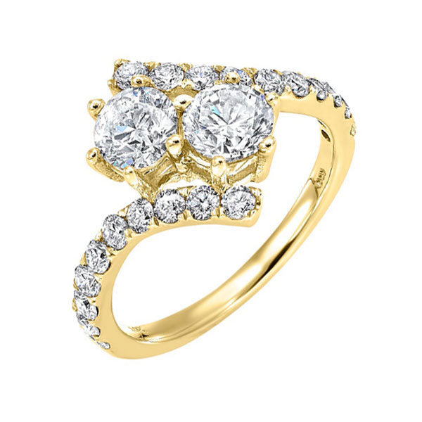 14Kt Yellow Gold Diamond 1 1/2Ctw Ring