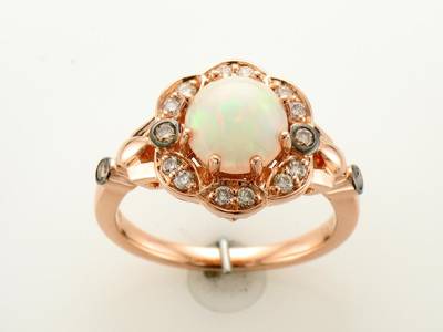 14K R/G RING 0.32 DIA 1.00 OP |EW|