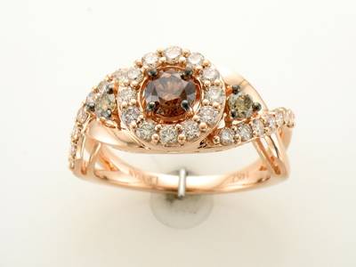 14K R/G RING 1.30 DIA
