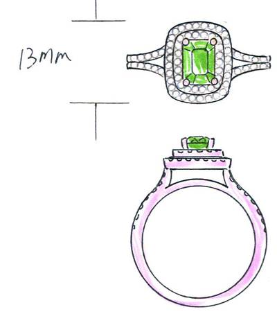 14K W/G RING 0.41 DIA 0.70 NE |E|