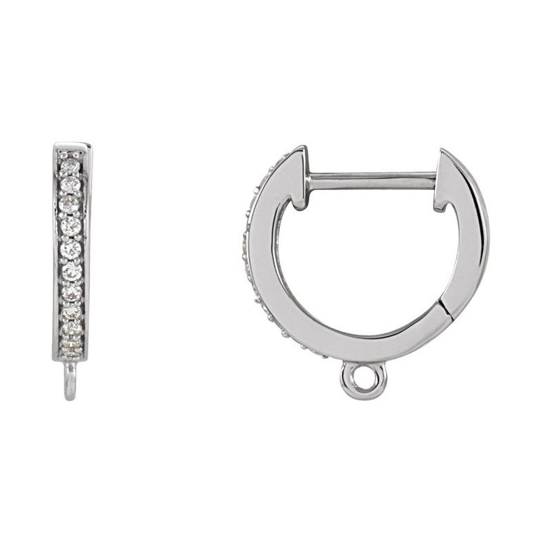 Accented Click-In Hoop Earring Top