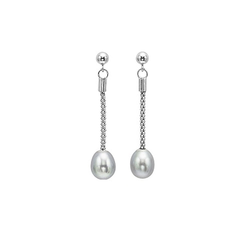 Silver Pearl Earring