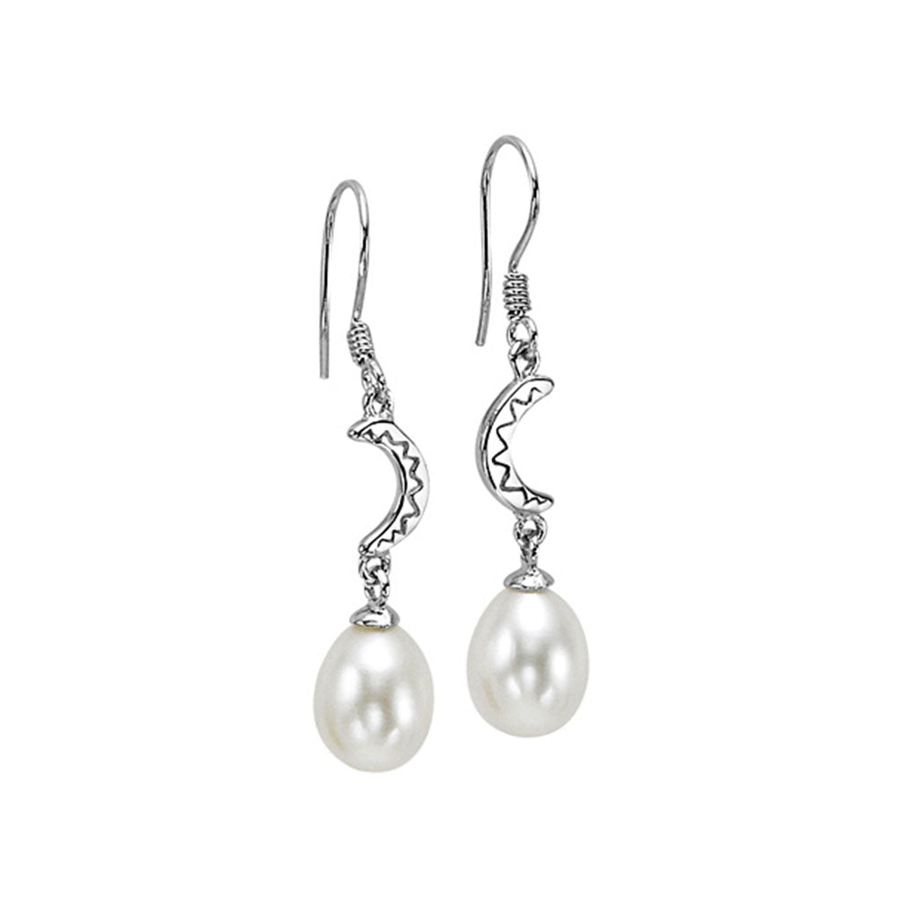 Silver Pearl Earring