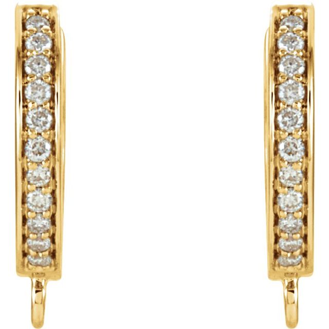 Accented Click-In Hoop Earring Top