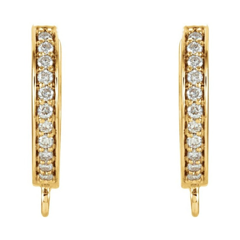Accented Click-In Hoop Earring Top