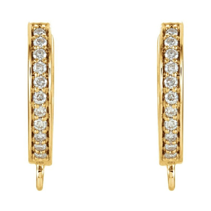 Accented Click-In Hoop Earring Top