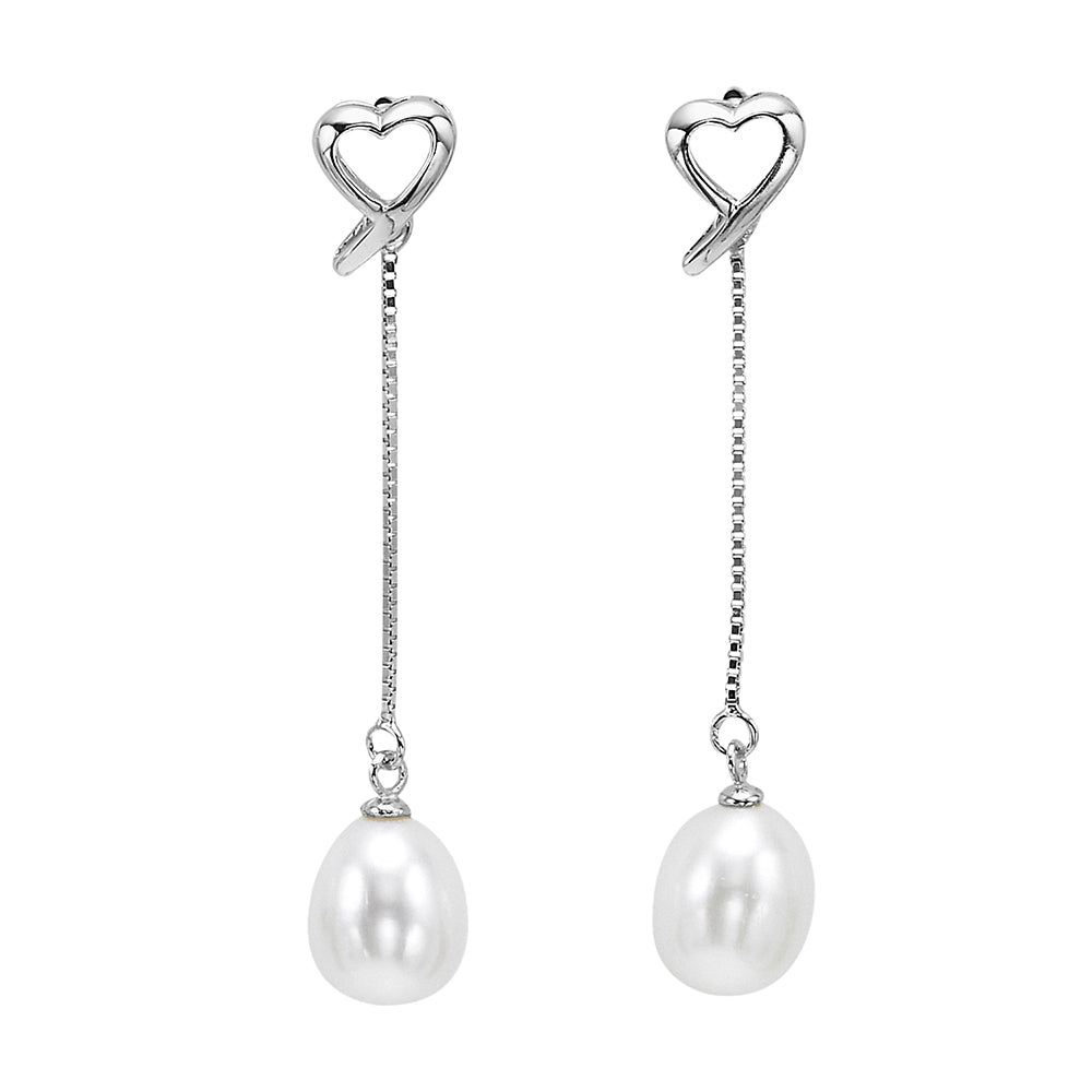 Silver Pearl Earring