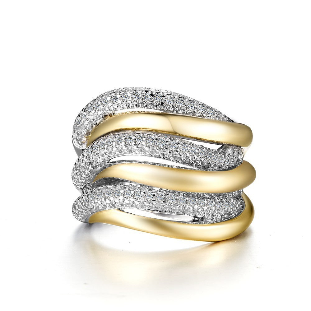 Mixed-Color Ribbon Ring