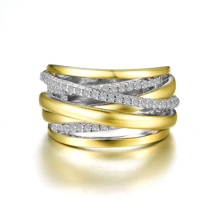 Ribbon Crossover Ring