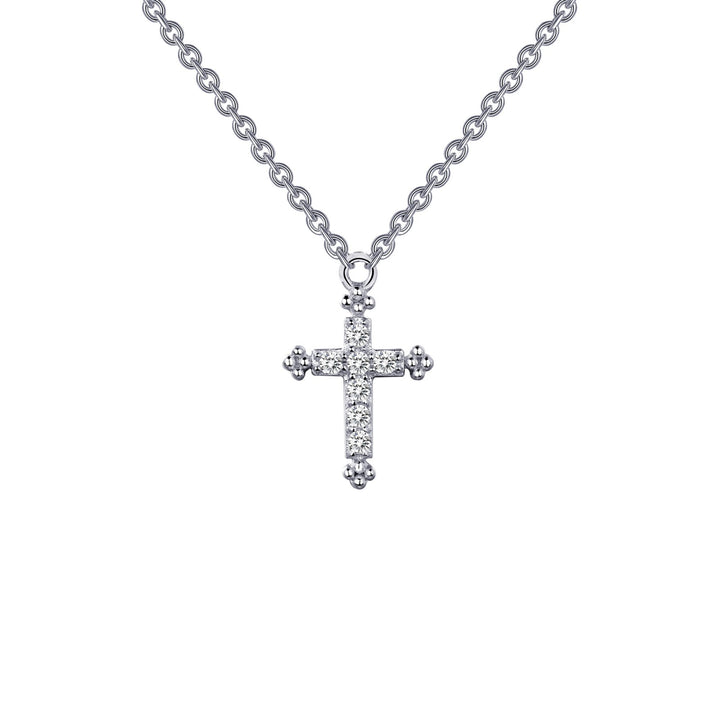 0.07 CTW Cross Necklace