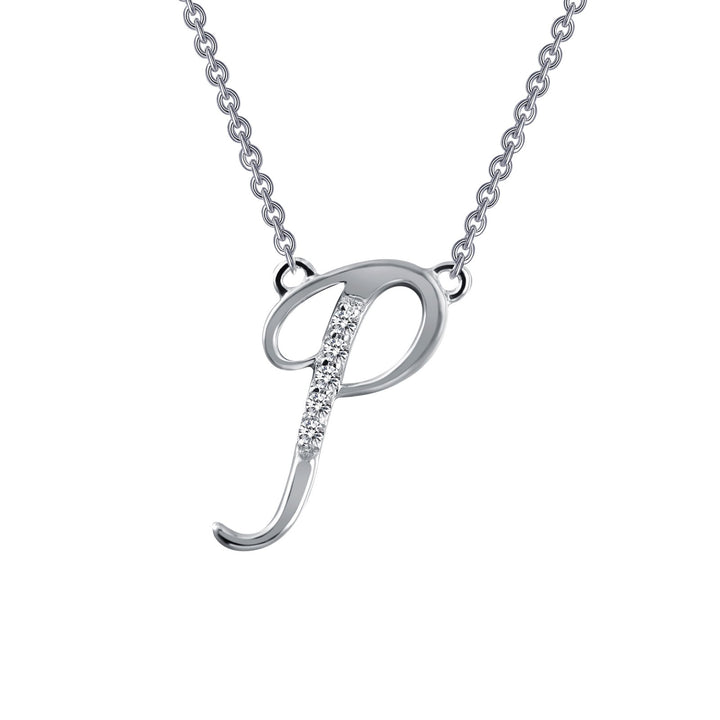 Letter P Pendant Necklace