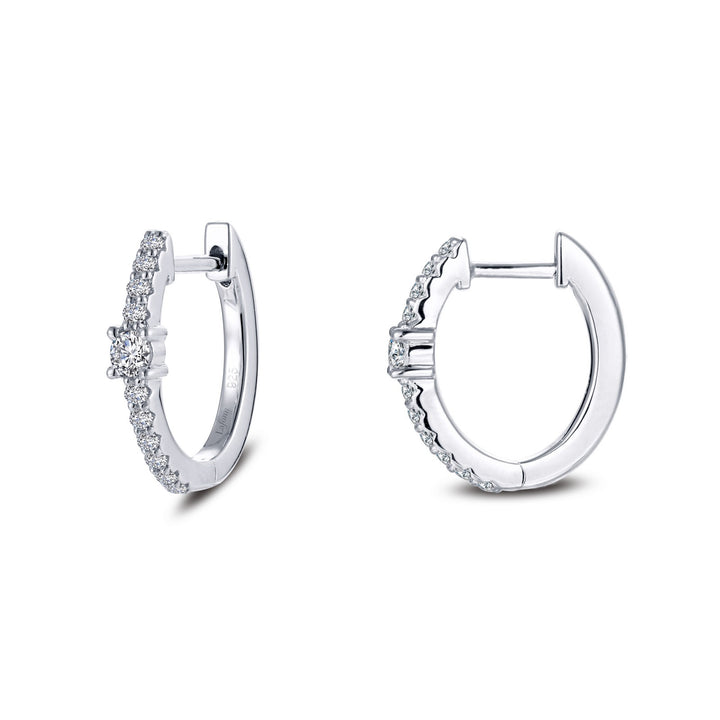 13mm x 15mm Oval Huggie Hoop Earrings