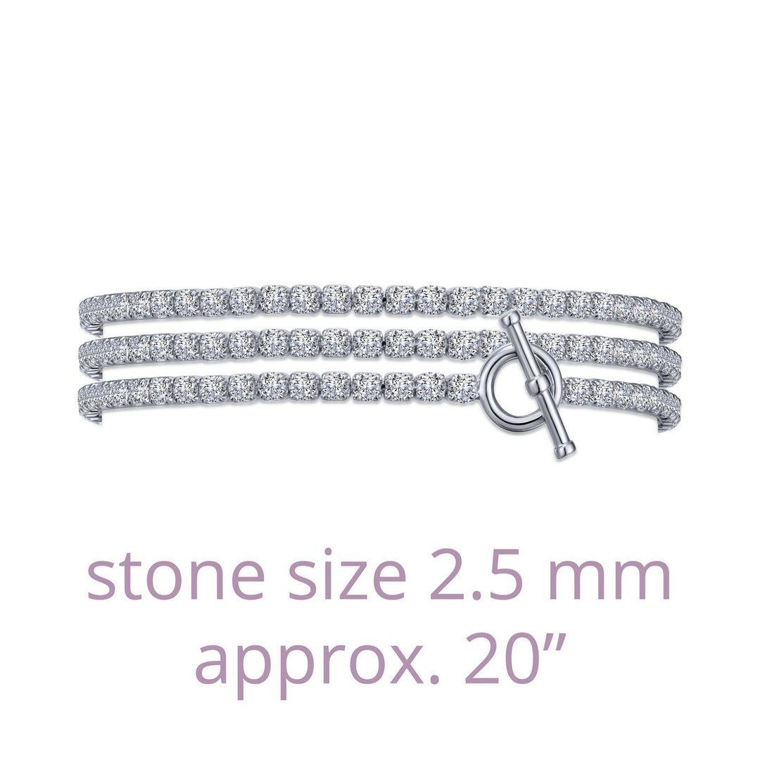 Triple Wrap Tennis Bracelet