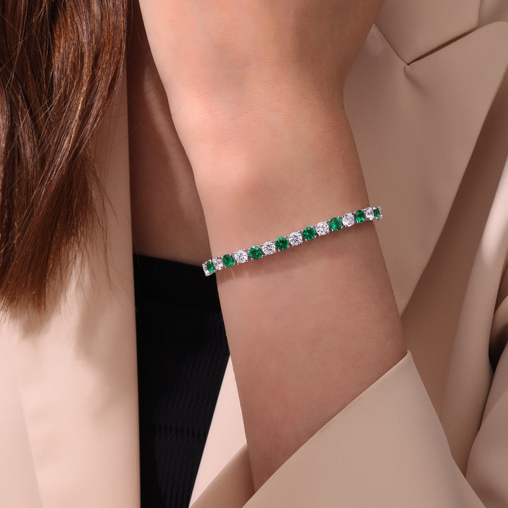 11 CTW Alternating Tennis Bracelet