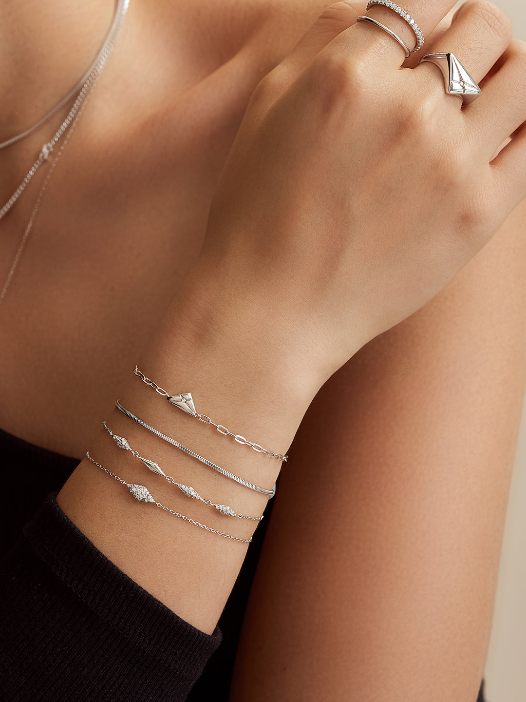 Silver Multi Sparkle Bracelet