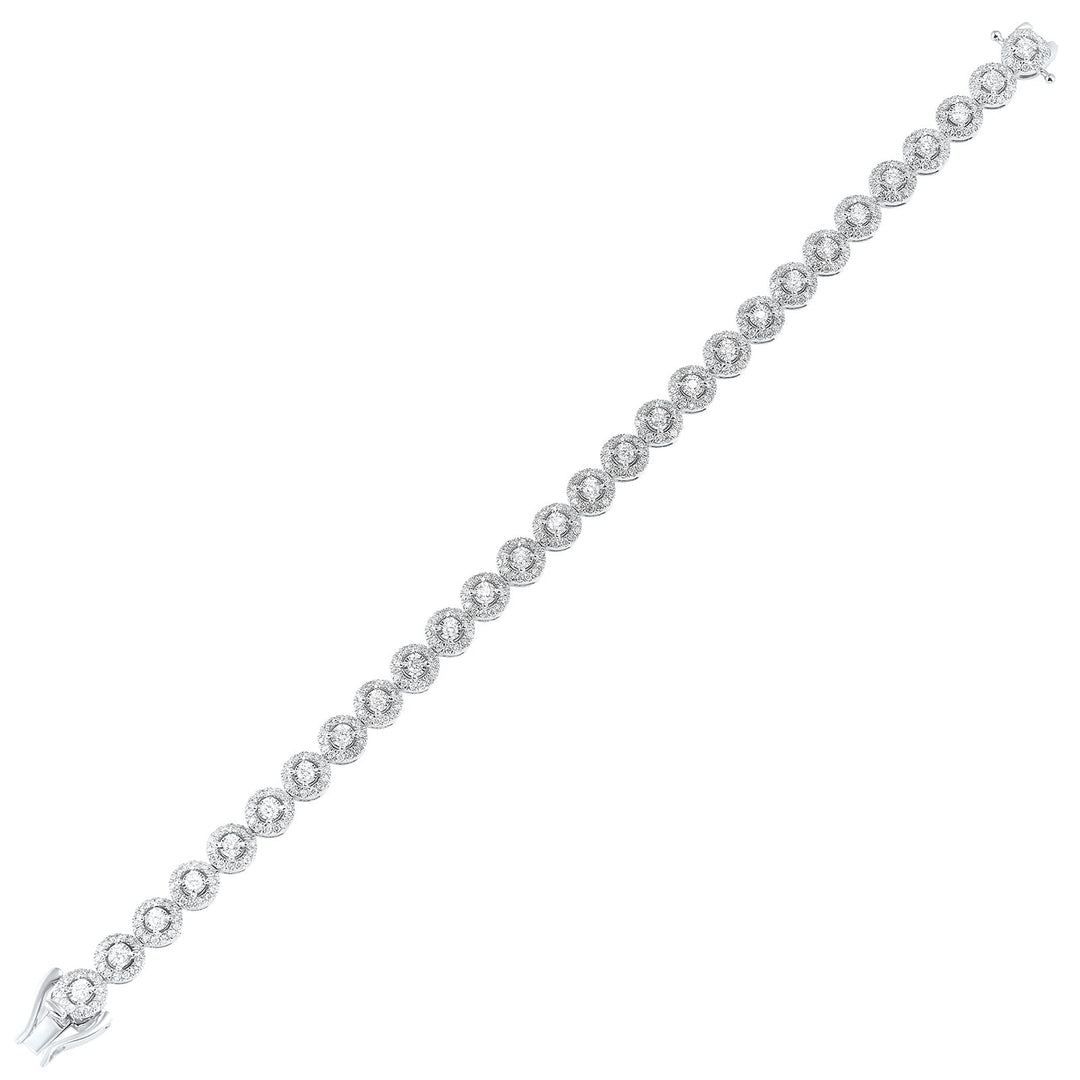 14Kt White Gold Diamond 2Ctw Bracelet