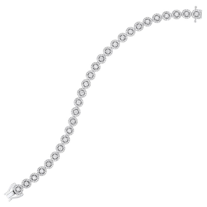 14Kt White Gold Diamond 2Ctw Bracelet