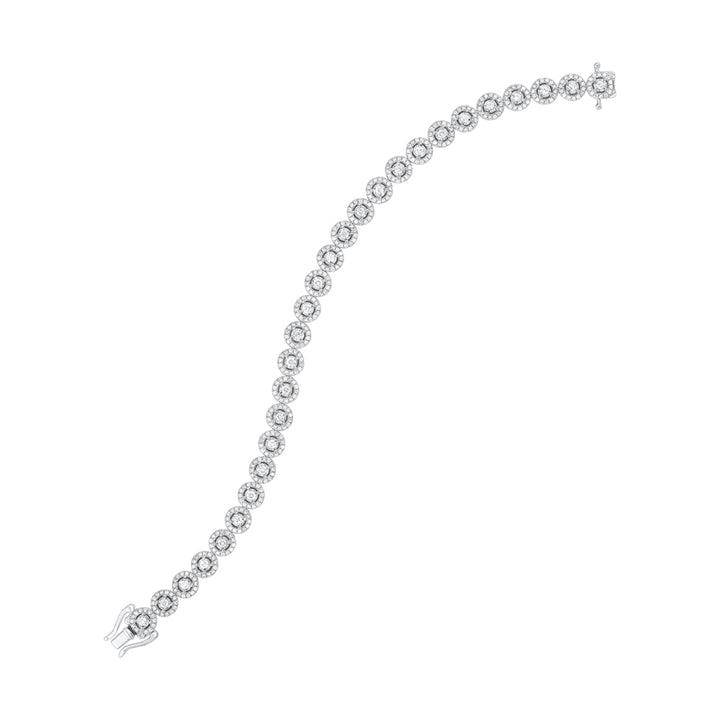 14Kt White Gold Diamond 2Ctw Bracelet