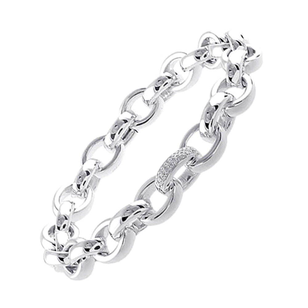 Silver Diamond 1/10Ctw Bracelet