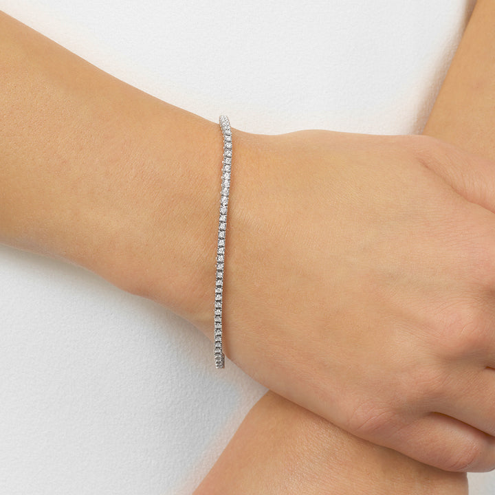 14Kt White Gold Diamond 1Ctw Bracelet