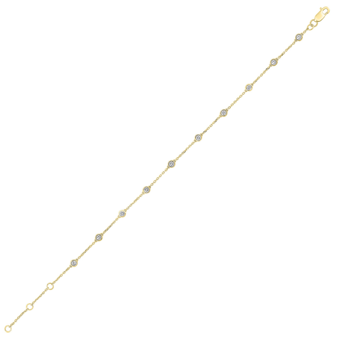 14Kt Yellow Gold Diamond 1/2Ctw Bracelet