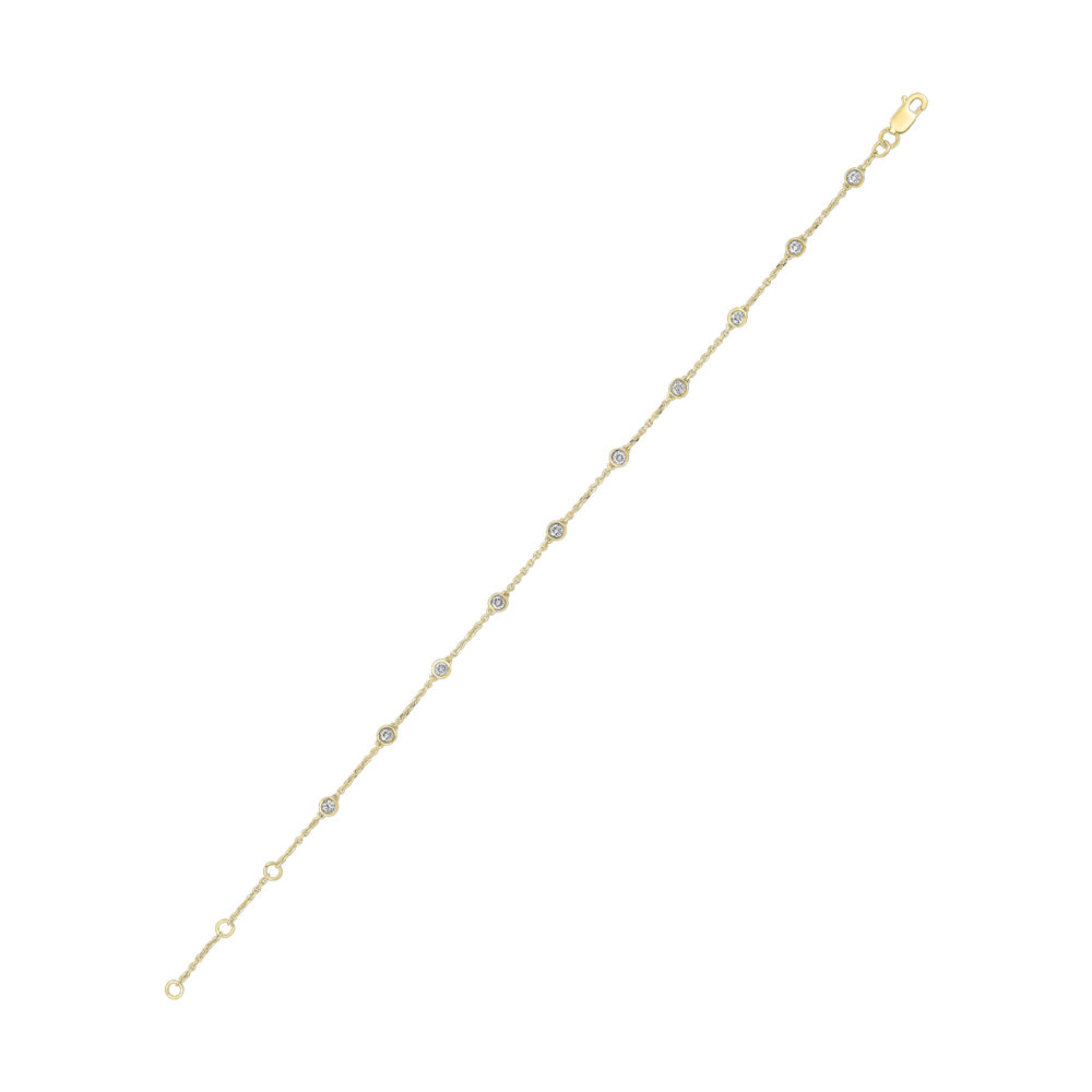 14Kt Yellow Gold Diamond 1/2Ctw Bracelet
