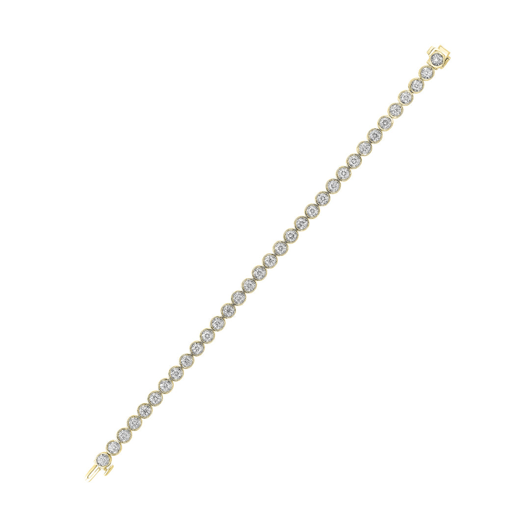 14Kt Yellow Gold Diamond 2Ctw Bracelet