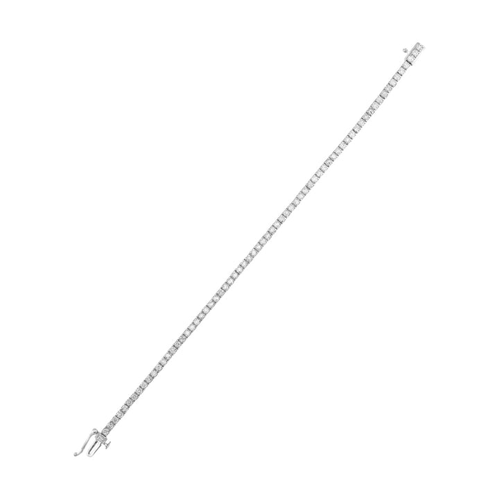 14Kt White Gold Diamond 3Ctw Bracelet