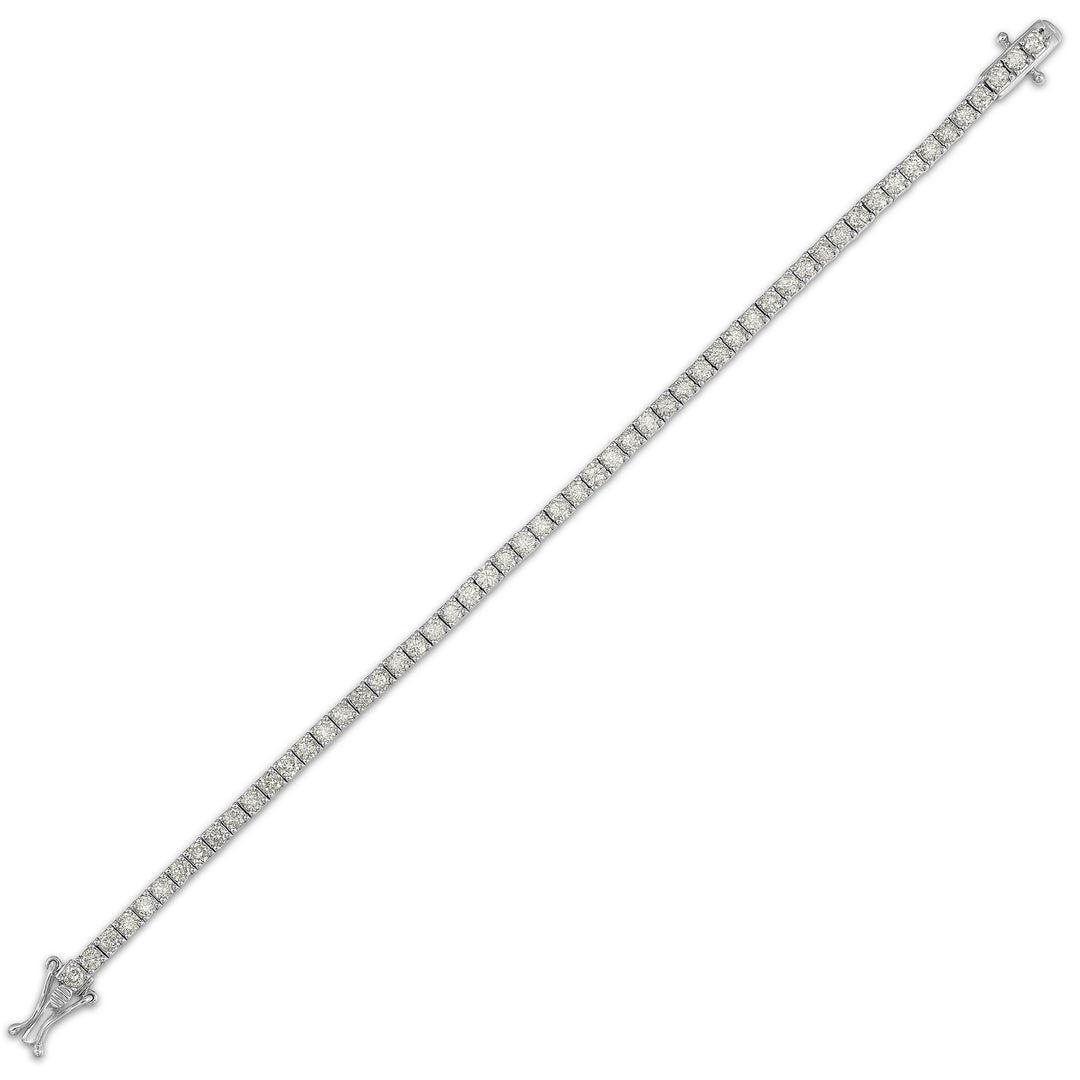 14Kt White Gold Diamond 5Ctw Bracelet