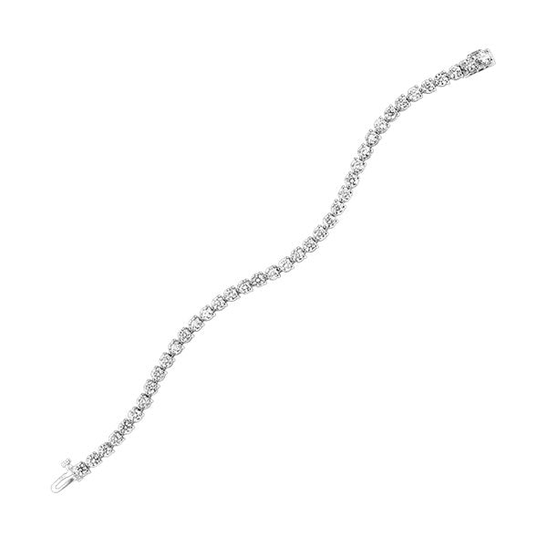 14Kt White Gold Diamond 5Ctw Bracelet