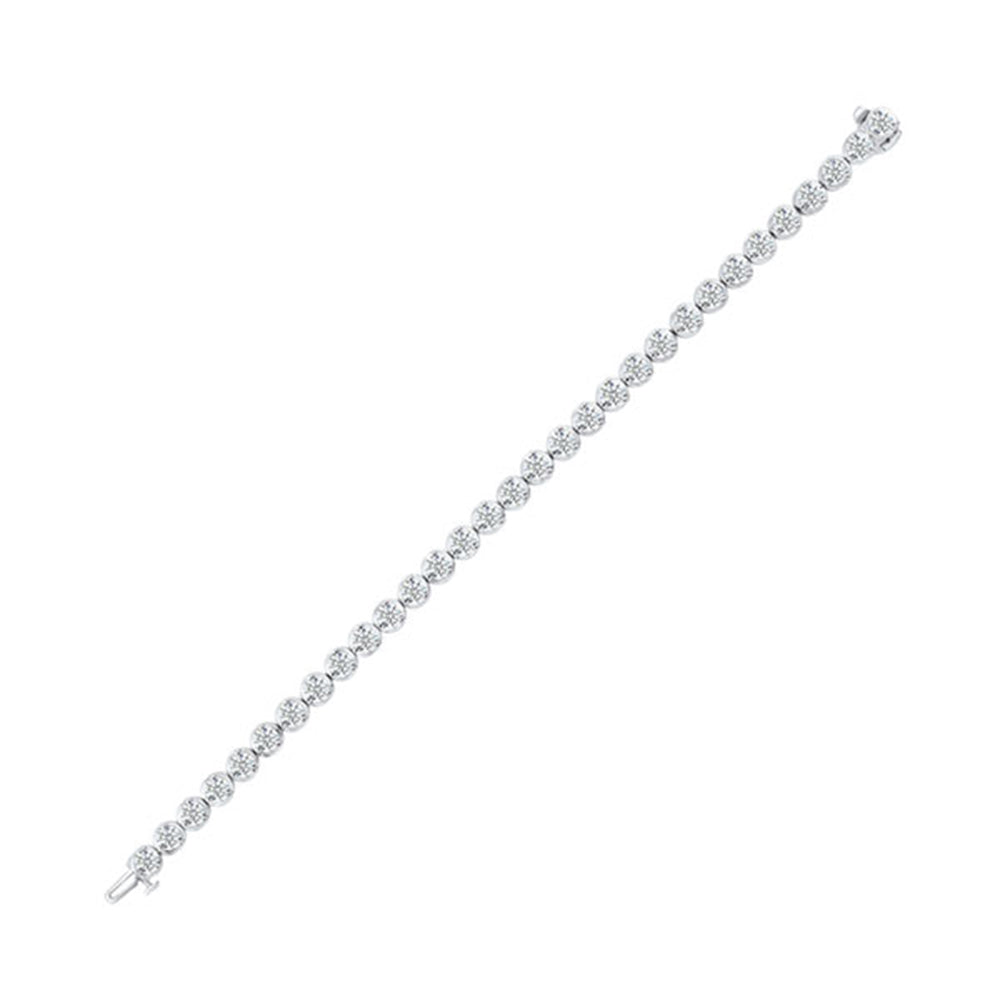 14Kt White Gold Diamond 1 1/3Ctw Bracelet