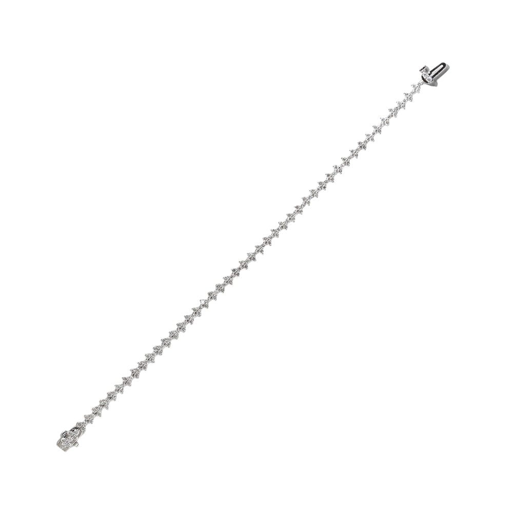 14Kt White Gold Diamond 2 5/8Ctw Bracelet