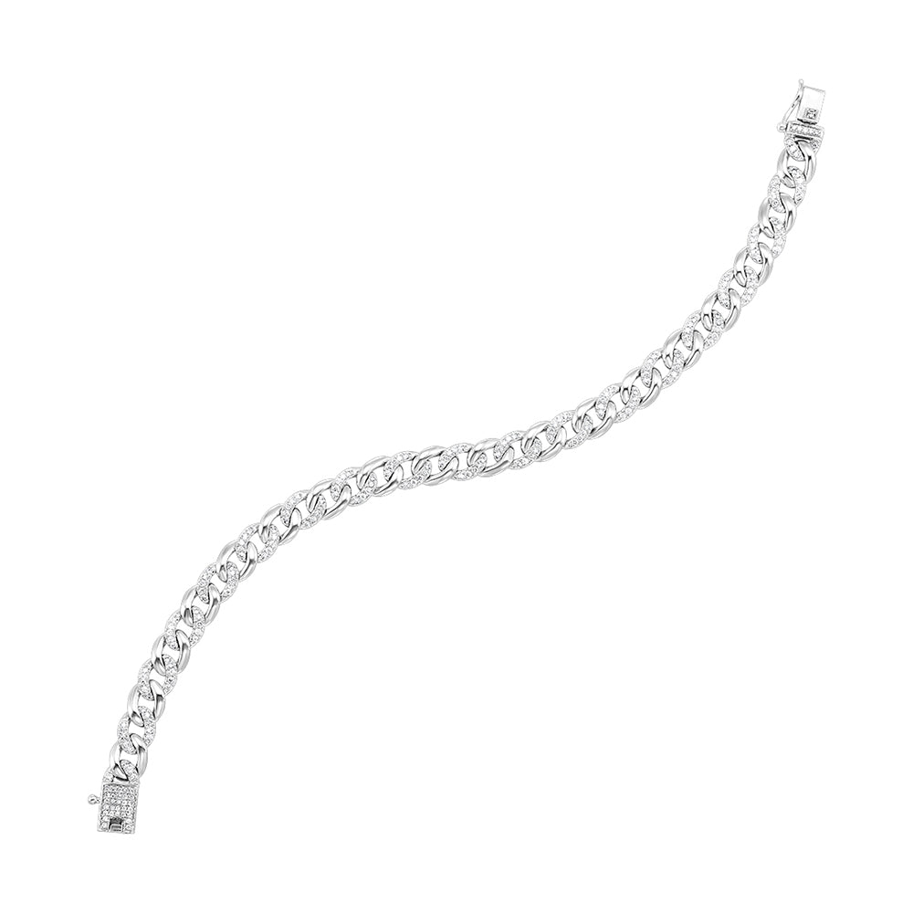 Diamond tennis bracelet in 14KW,  1 1/2CTW-pure,  fluid brilliance made to sell