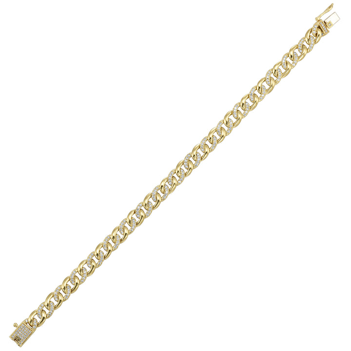 14Kt Yellow Gold Diamond 1 1/2Ctw Bracelet