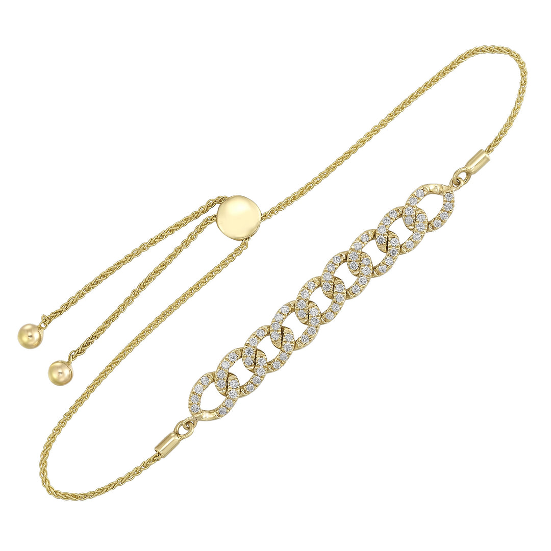 10Kt Yellow Gold Diamond 5/8Ctw Bracelet