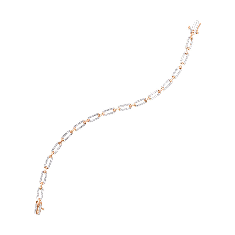 10Kt Rose Gold Diamond 1/2Ctw Bracelet